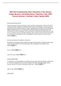 NSG 521 Fundamentals Unit 7 Disorders of the Thorax&comma;&NewLine;Lungs&comma; Breasts&comma; and Axillae Exam &vert; Questions with 100&percnt;&NewLine;Correct Answers &vert; Verified &vert; Latest Update 2026