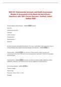 NSG 521 Fundamental Concepts and Health Assessment&NewLine;Module 6&colon; Assessment of the Head and Neck Exam &vert;&NewLine;Questions with 100&percnt; Correct Answers &vert; Verified &vert; Latest&NewLine;Update 2026