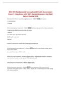 NSG 521 Fundamental Concepts and Health Assessment&NewLine;Exam 1 &vert; Questions with 100&percnt; Correct Answers &vert; Verified &vert;&NewLine;Latest Update 2026