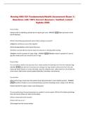 Herzing NSG 521 Fundamentals&sol;Health Assessment Exam 3 &vert;&NewLine;Questions with 100&percnt; Correct Answers &vert; Verified &vert; Latest&NewLine;Update 2026&NewLine;
