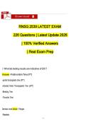 RNSG 2539 LATEST EXAM&NewLine; 226 Questions &vert; Latest Update 2026 &NewLine;&vert; 100&percnt; Verified Answers&NewLine; &vert; Real Exam Prep&NewLine;