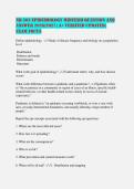NR-503 Epidemiology Midterm Question and&NewLine;Answer 2026&sol;2027 &vert; A&plus; Verified Updated &vert;&NewLine;Exam Focus