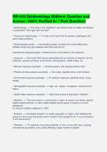 NR-503 Epidemiology Midterm Question and&NewLine;Answer &vert; 100&percnt; Verified A&plus; &vert; Past Questions