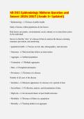 NR-503 Epidemiology Midterm Question and&NewLine;Answer 2026&sol;2027 &vert; Grade A&plus; Updated &vert;