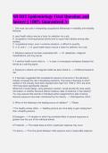 NR-503 Epidemiology Final Question and&NewLine;Answer &vert; 100&percnt; Guaranteed A&plus;