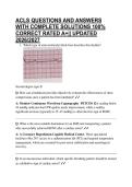 ACLS QUESTIONS AND ANSWERS WITH COMPLETE SOLUTIONS 100&percnt; CORRECT RATED A&plus;&vert;&vert; UPDATED 2026&sol;2027