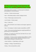 NR-503 Epidemiology Final Question and&NewLine;Answer &vert; A&plus; Verified Updated &vert; Most Tested