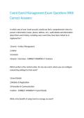 Cvent Event Management Exam Questions With Correct Answers