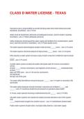 CLASS D WATER LICENSE