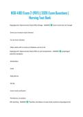 NSG 4100 Exam 2 &lpar;PDF&rpar; &vert; 2026 Exam Questions &vert; Nursing Test Bank
