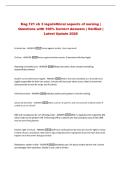 Nsg 121 ch 3 legal&sol;ethical aspects of nursing &vert;&NewLine;Questions with 100&percnt; Correct Answers &vert; Verified &vert;&NewLine;Latest Update 2026