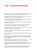 TCEQ - CLASS D WATER REVIEW