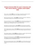 Cirrhosis Overview NSG 121 exam 5 &vert; Questions with&NewLine;100&percnt; Correct Answers &vert; Verified &vert; Latest Update&NewLine;2026