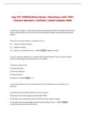 nsg 121 COPD&sol;Asthma Exam &vert; Questions with 100&percnt;&NewLine;Correct Answers &vert; Verified &vert; Latest Update 2026