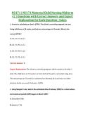 NU171 Midterm V1&comma; V2 & V3 &vert; NU171 Maternal Child Nursing Midterm &vert; Galen &vert; Complete Exam Bundle with Detailed Verified Answers