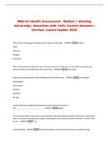 NSG121 Health Assessment - Module 1 &lpar;Herzing&NewLine;University&rpar; &vert; Questions with 100&percnt; Correct Answers &vert;&NewLine;Verified &vert; Latest Update 2026