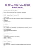 NSG 4100 Exam 2 NCLEX Practice &lpar;PDF&rpar; 2026 Metabolic Disorders