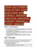 Texas Auctioneer Exam 2026&sol;2027 Mastery Test Bank &vert; 88 Questions & Verified Answers &vert; Updated for HB 4416 & Oct 2025 Tax Rules &vert; Direct Link to Texas Occupations Code Chapter 1802 & UCC 2-328