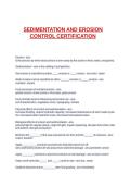 SEDIMENTATION AND EROSION CONTROL CERTIFICATION