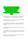 WGU - Emerging Technologies in Cybersecurity EXAM QUESTIONS AND VERIFIED CORRECT ANSWERS GRADED A&plus; -LATEST - 100- GUARANTEED PASS&period;docx&NewLine;&NewLine;
