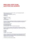 RNSG 2539 LATEST EXAM QUESTIONS AND ANSWERS&period;d