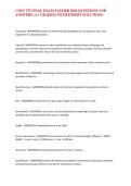 COSC 275 FINAL EXAM PALMER 2026 QUESTIONS AND ANSWERS &vert; A&plus; GRADED &vert; WITH EXPERT SOLUTIONS&NewLine;
