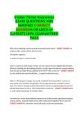Information Assurance EXAM QUESTIONS AND VERIFIED CORRECT ANSWERS GRADED A&plus; -LATEST - 100- GUARANTEED PASS&period;docx&NewLine;&NewLine;