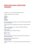 RNSG 2539 EXAM 2 QUESTIONS ANSWERS&period;