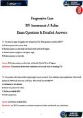 Progressive Care RN A Exam &vert; Cardiac&comma; Respiratory & Critical Care Nursing &vert; Verified Study Guide
