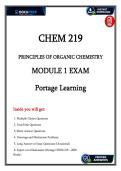  CHEM 219 Organic Chemistry Module 2 Exam &vert; IUPAC Naming&comma; Aromatics & Functional Groups &vert; Verified Study Guide