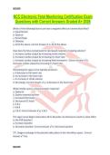NCC Electronic Fetal Monitoring Certification Exam Questions with Correct Answers Graded A&plus; 2026