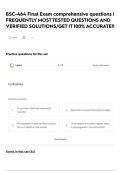 BSC-464 Final Exam comprehensive questions &vert; FREQUENTLY MOST TESTED QUESTIONS AND VERIFIED SOLUTIONS&sol;GET IT 100&percnt; ACCURATE&excl;&excl;
