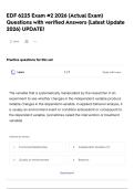 EDF 6225 Exam &num;2  2026 &lpar;Actual Exam&rpar; Questions with verified Answers &lpar;Latest Update 2026&rpar; UPDATE&excl;