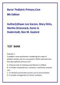 Pediatric Primary Care Test Bank Burns 8th Edition &vert; 1500 Practice Questions for PNP Prep&comma; NCLEX Pediatric Review & Exam Success