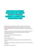 NURS 623 Exam REVIEW QUESTIONS AND VERIFIED CORRECT ANSWERS GRADED A&plus; -LATEST - 100- GUARANTEED PASS&period;docx&NewLine;&NewLine;