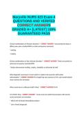    Nurse 623 Exam 2 PPT&semi;NURS 623 Exam 3 Practice&sol;Review  QUESTIONS &semi;NURS 623 Exam 3 Mental Health & GI &lpar;Most Questions from FNP Cert Review 3rd Ed&rpar;&semi;NURS 623&sol;624 Exam 2&semi;Maryville University NURS 623 Exam 1 QUESTIONS AND VERIFIED CORRECT ANSWERS GRADED A&plus; -