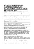 ACLS TEST&excl; QUESTIONS AND ANSWERS WITH COMPLETE SOLUTIONS 100&percnt; CORRECT RATED A&plus;&vert;&vert; UPDATED 2026