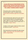 Colorado WW Operator D EXAM 2026&sol;2027 ACTUAL &NewLine;COMPLETE REAL VERIFIED EXAM QUESTIONS WITH &NewLine;COMPLETE VERIFIED SOLUTION GUIDE &lpar;A&plus; GRADED &NewLine;100&percnt; CORRECT ANSWERS&rpar; NEWEST VERSION&excl;&excl;