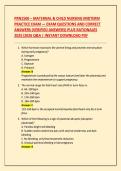 PRN1500 &ndash; MATERNAL & CHILD NURSING MIDTERM &NewLine;PRACTICE EXAM &mdash; EXAM QUESTIONS AND CORRECT &NewLine;ANSWERS &lpar;VERIFIED ANSWERS&rpar; PLUS RATIONALES &NewLine;2025&vert;2026 Q&A &vert; INSTANT DOWNLOAD PDF