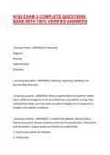 N192 EXAM 2 COMPLETE QUESTIONS BANK WITH 100&percnt; VERIFIED ANSWERS