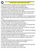 NUR 417 MEDICAL-SURGICAL NURSING FINAL EXAM STUDY GUIDE COMPREHENSIVE Q&A REVIEW MATERIAL A&plus; ALREADY GRADED NEWEST VERSION