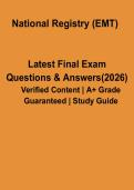 National Registry EMT Exam &lpar;NREMT&rpar; PDF &vert; Study Guide&comma; Practice Questions & Answers