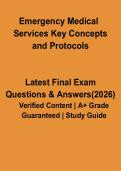 Emergency Medical Services Key Concepts & Protocols PDF &vert; EMT Study Guide & Revision Notes