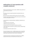 wellcoaches ch 2 test questions with complete solutions
