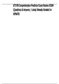 ATI RN Comprehensive Predictor Practice Questions and Answers Study Guide Nursing Exam Prep