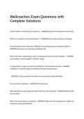 Wellcoaches Exam Questions with Complete Solutions