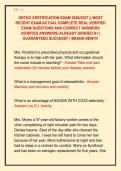 ORTHO CERTIFICATION EXAM 2026&sol;2027 &vert;&vert; MOST &NewLine;RECENT EXAM ACTUAL COMPLETE REAL VERIFIED &NewLine;EXAM QUESTIONS AND CORRECT ANSWERS &NewLine;&lpar;VERIFIED ANSWERS&rpar; ALREADY GRADED A&plus; &vert; &NewLine;GUARANTEED SUCCESS&excl;&excl; &vert; BRAND NEW&excl;&excl;&excl;&excl; 