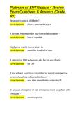 Platinum ed EMT Module 4 Review Exam Questions & Answers &lpar;Grade A&plus;&rpar;&period;docx&NewLine;&NewLine;
