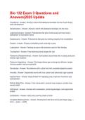 Bio 132 Exam 3 Questions and Answers&vert;2025 Update