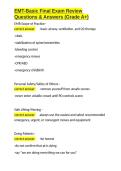 EMT-Basic Final Exam Review Questions & Answers &lpar;Grade A&plus;&rpar;&period;docx&NewLine;&NewLine;